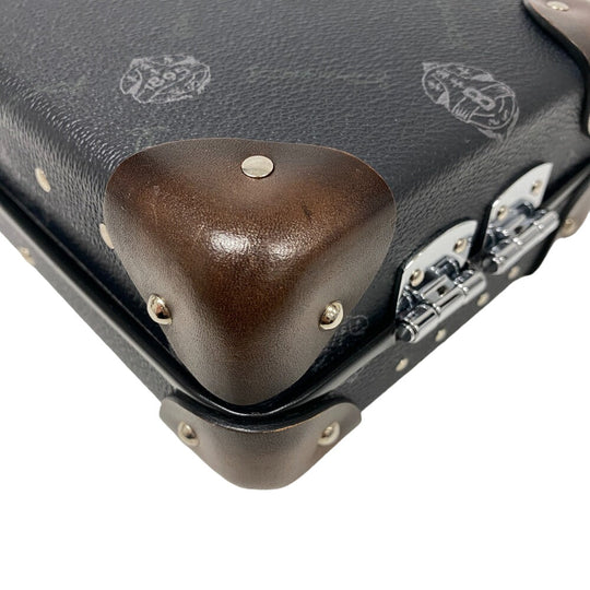 Berluti Shoulder Bag leather black Globetrotter Signature mens Used Authentic