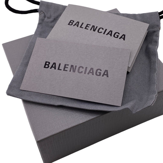 BALENCIAGA Tri-fold wallet 593813 leather black Every day Women(unisex) Used Authentic