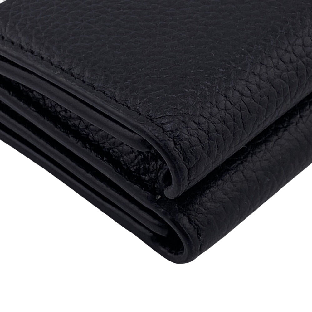 BALENCIAGA Tri-fold wallet 593813 leather black Every day Women(unisex) Used Authentic