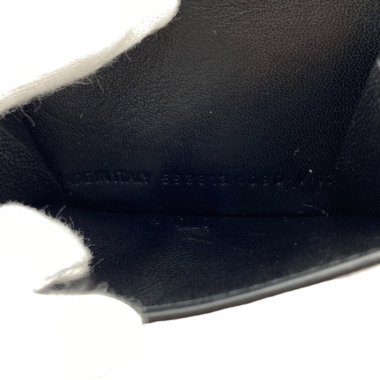BALENCIAGA Tri-fold wallet 593813 leather black Every day Women(unisex) Used Authentic