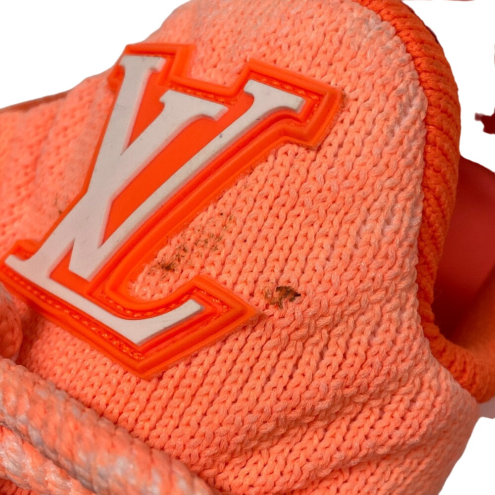 LOUIS VUITTON sneakers fabric Orange 6 LV logo VNR line mens 6 Used Authentic