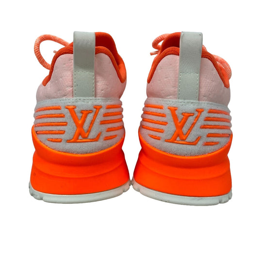 LOUIS VUITTON sneakers fabric Orange 6 LV logo VNR line mens 6 Used Authentic