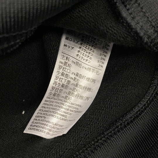 Y-3 sweat HM5036 Nylon black Sweatshirt Pullover Long sleeve LOGO CREW mens M Used Authentic