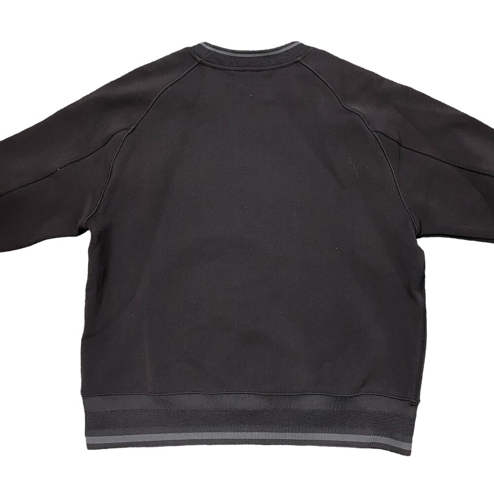 Y-3 sweat HM5036 Nylon black Sweatshirt Pullover Long sleeve LOGO CREW mens M Used Authentic