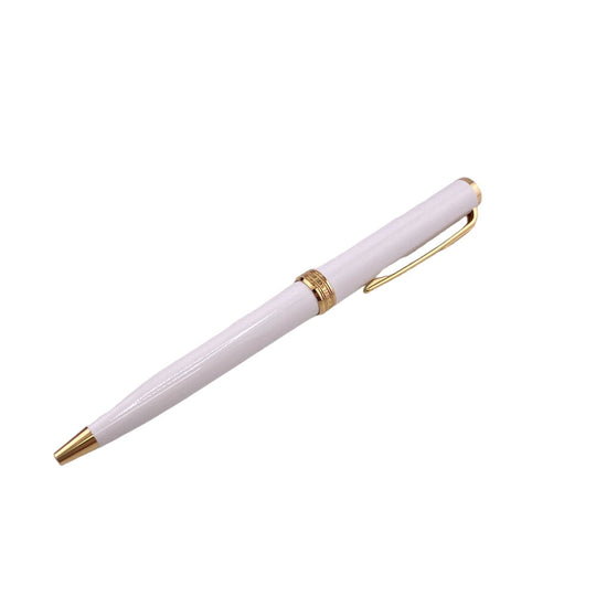 MONTBLANC Ballpoint pen 117659 Gold Plated white Resin PIX mens(Unisex) Used Authentic