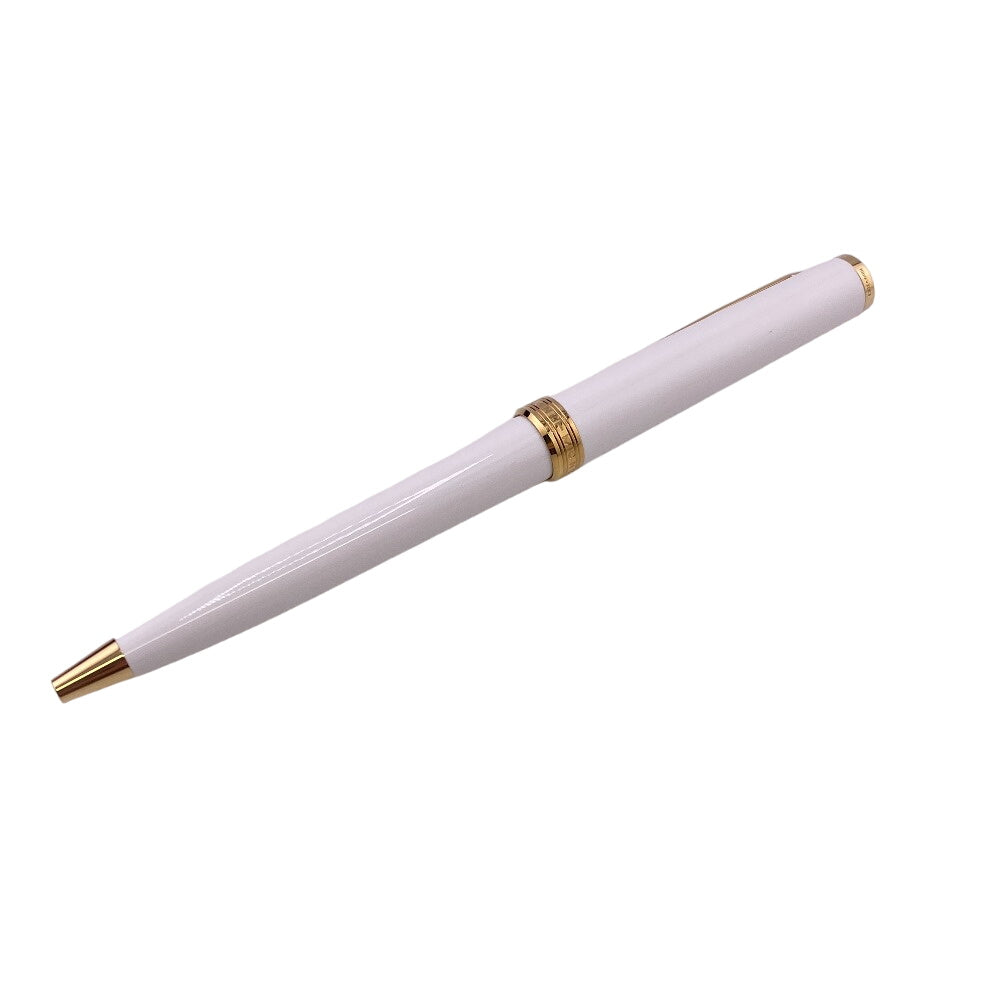 MONTBLANC Ballpoint pen 117659 Gold Plated white Resin PIX mens(Unisex) Used Authentic