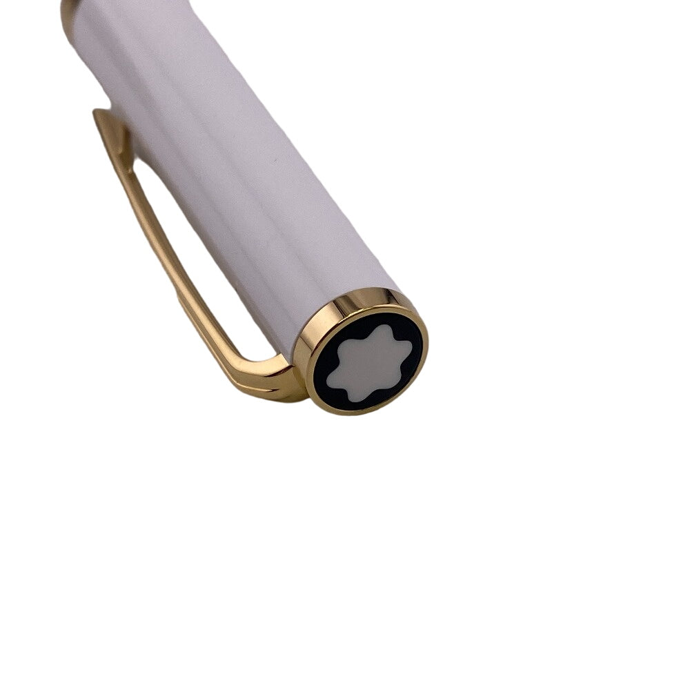MONTBLANC Ballpoint pen 117659 Gold Plated white Resin PIX mens(Unisex) Used Authentic