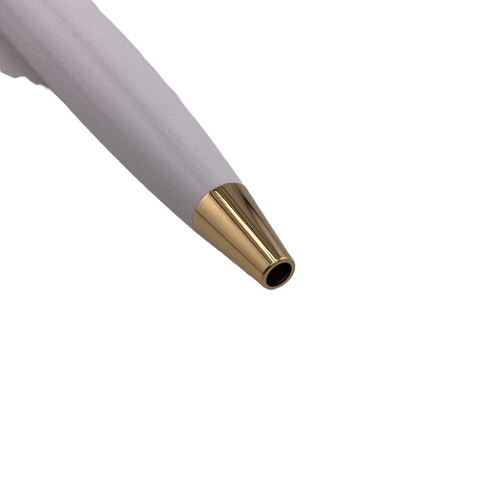 MONTBLANC Ballpoint pen 117659 Gold Plated white Resin PIX mens(Unisex) Used Authentic