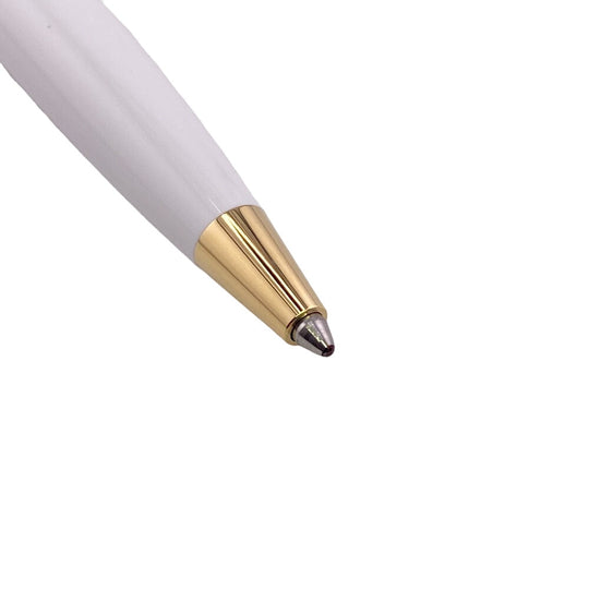 MONTBLANC Ballpoint pen 117659 Gold Plated white Resin PIX mens(Unisex) Used Authentic