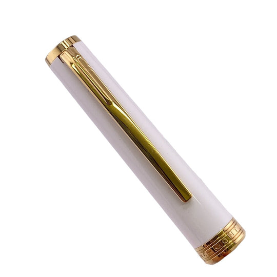 MONTBLANC Ballpoint pen 117659 Gold Plated white Resin PIX mens(Unisex) Used Authentic