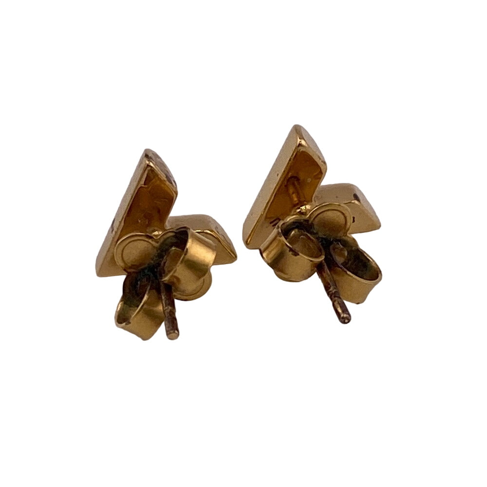 LOUIS VUITTON Pierce M68153 Gold Plated gold Essential V Women Used Authentic
