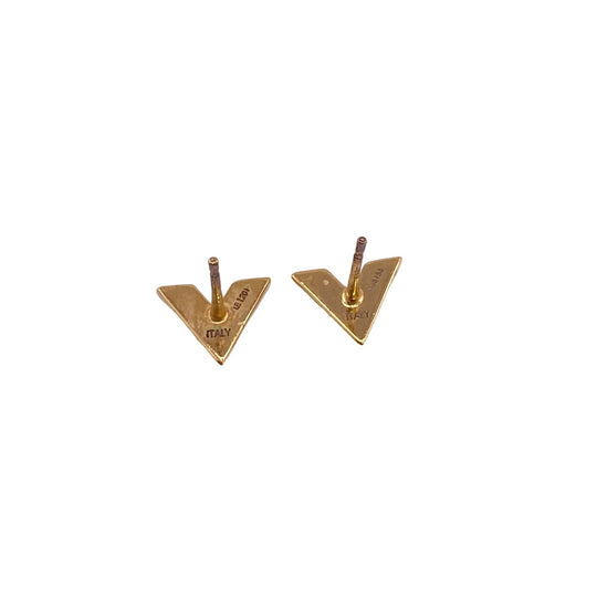 LOUIS VUITTON Pierce M68153 Gold Plated gold Essential V Women Used Authentic
