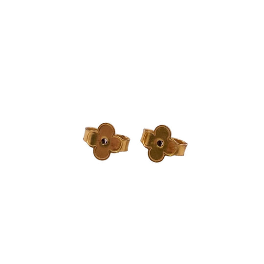LOUIS VUITTON Pierce M68153 Gold Plated gold Essential V Women Used Authentic