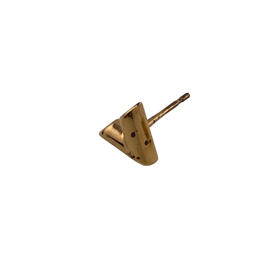 LOUIS VUITTON Pierce M68153 Gold Plated gold Essential V Women Used Authentic