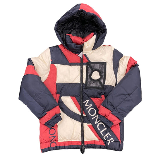 MONCLER Down jacket Nylon Navy x white x red Moncler Genius 1 Craig Green PLUNGER mens 1 Used Authentic