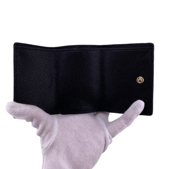 Furla Coin case WP00194 leather black Fragment case Wallet card Women Used Authentic