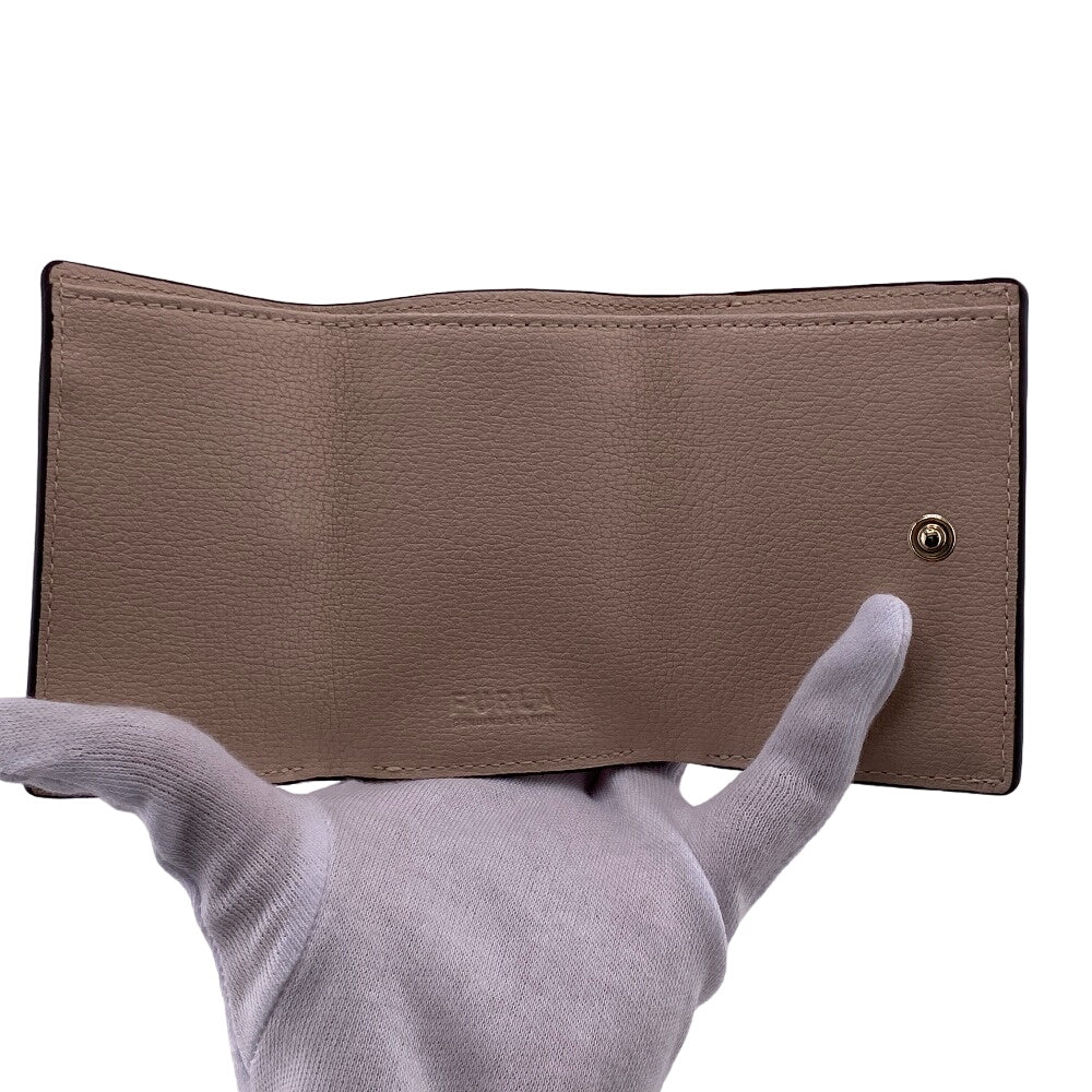 Furla Tri-fold wallet WP00196 AX0732 1081S leather pink Magnolia Women Used Authentic