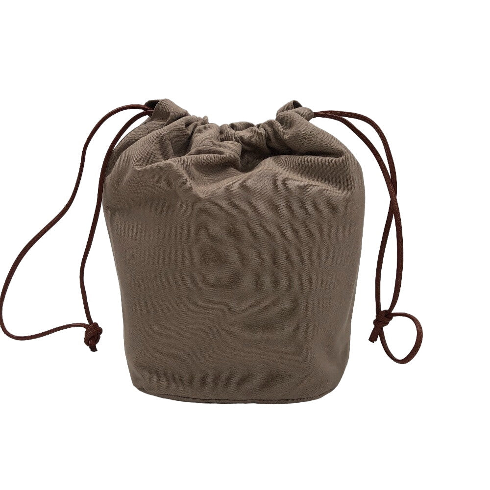 IL BISONTE Shoulder Bag BBU025 leather Brown Women Used Authentic