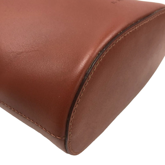 IL BISONTE Shoulder Bag BBU025 leather Brown Women Used Authentic