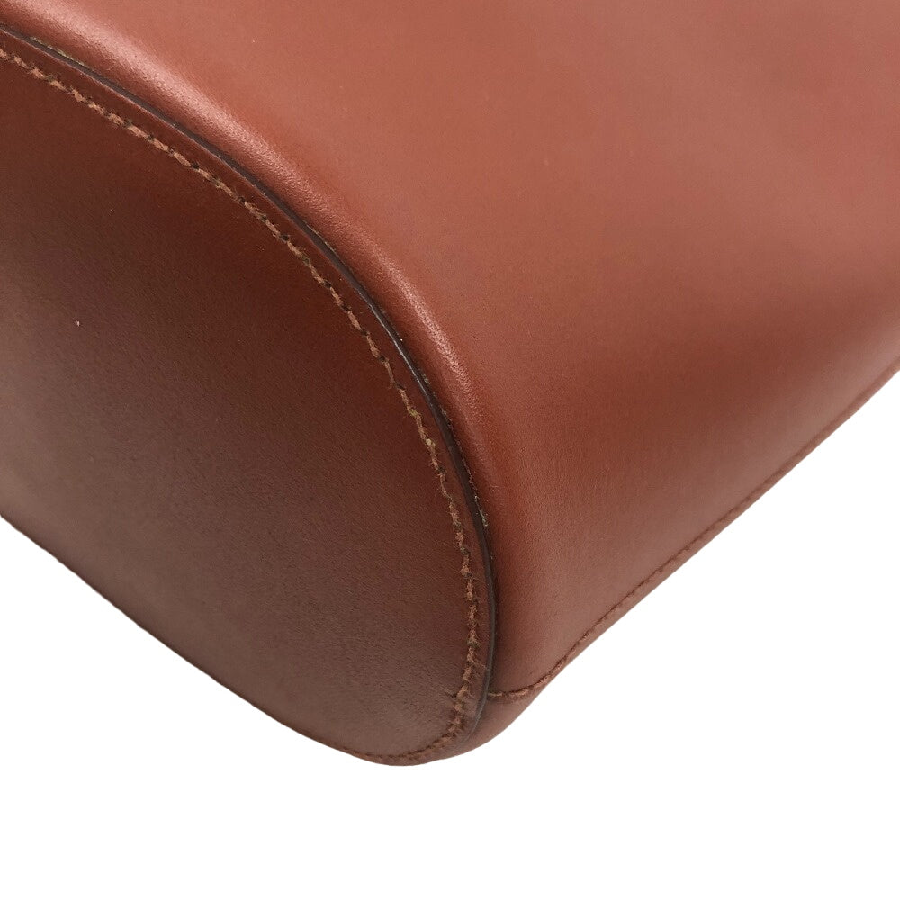 IL BISONTE Shoulder Bag BBU025 leather Brown Women Used Authentic