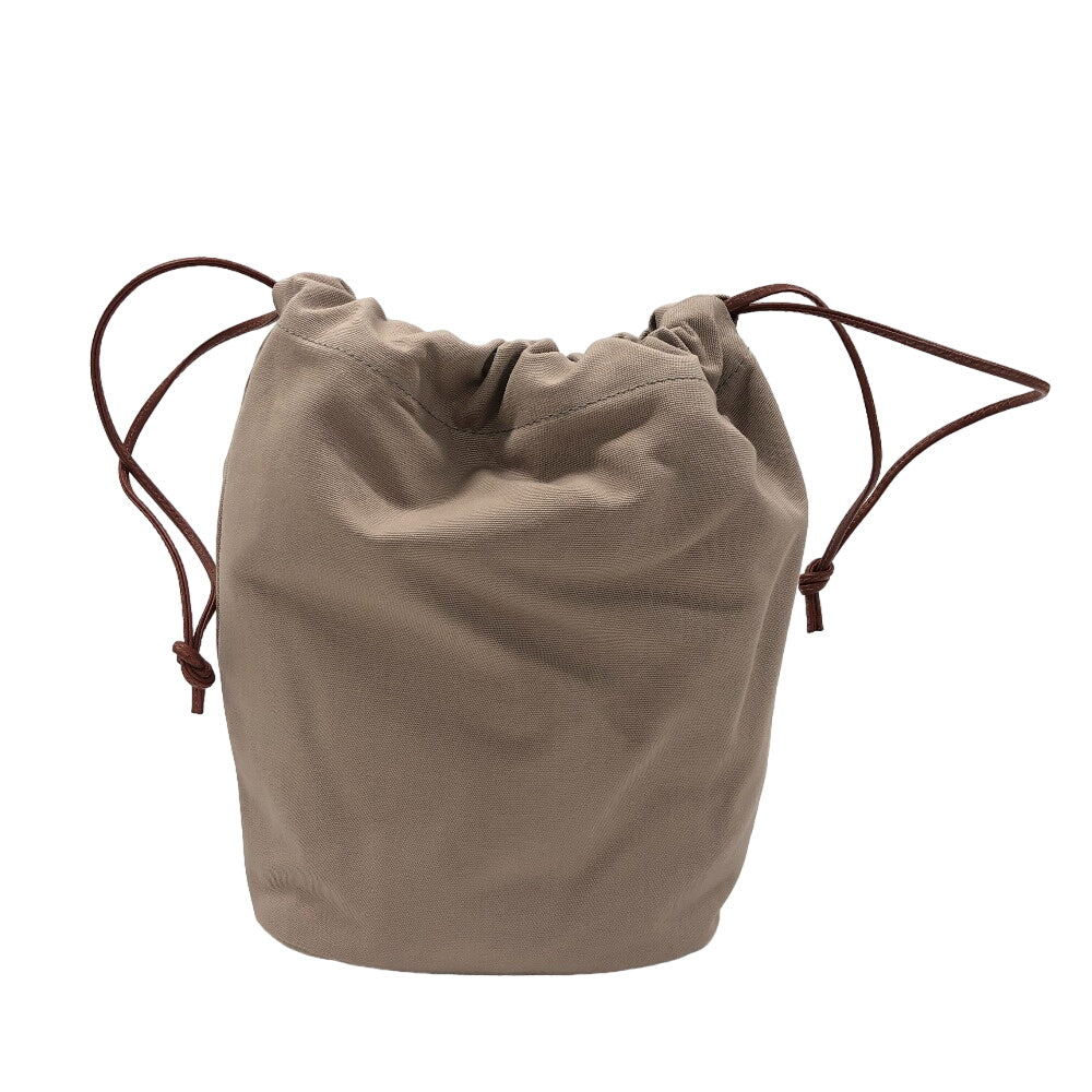IL BISONTE Shoulder Bag BBU025 leather Brown Women Used Authentic