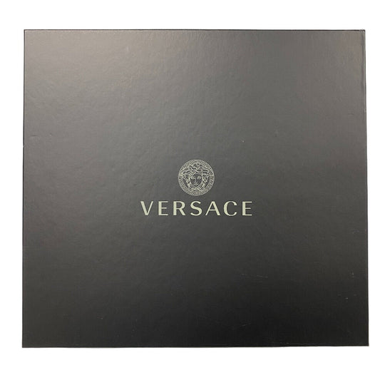 VERSUS VERSACE Sandals leather black 37 Thick Sole strap Medusa Women 37 Used Authentic