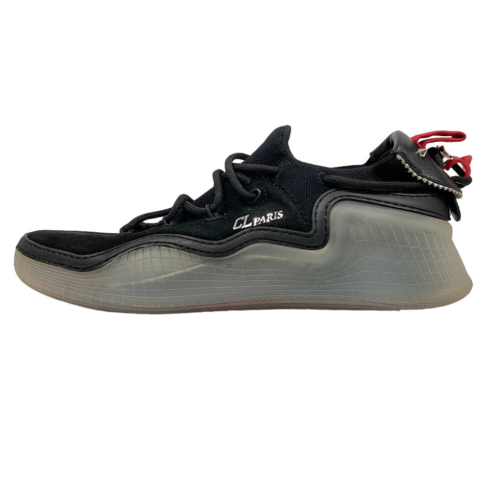 Christian Louboutin sneakers Suede, Rubber black 45 mens 45 Used Authentic