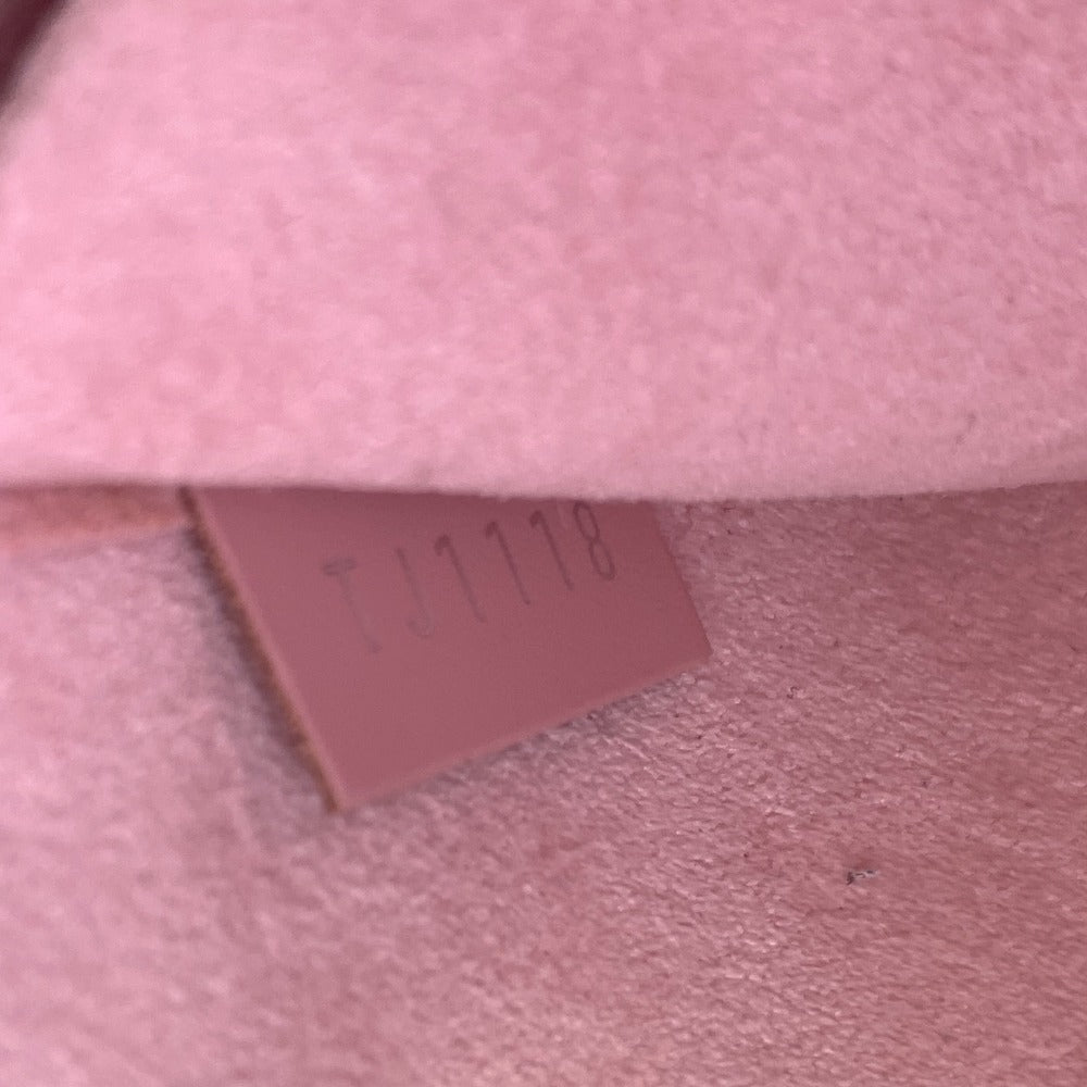 LOUIS VUITTON Long Wallet Purse M62467 leather pink Chain wallet Epi Pochette ferry Women Used Authentic