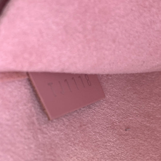 LOUIS VUITTON Long Wallet Purse M62467 leather pink Chain wallet Epi Pochette ferry Women Used Authentic