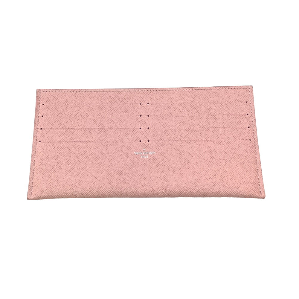 LOUIS VUITTON Long Wallet Purse M62467 leather pink Chain wallet Epi Pochette ferry Women Used Authentic