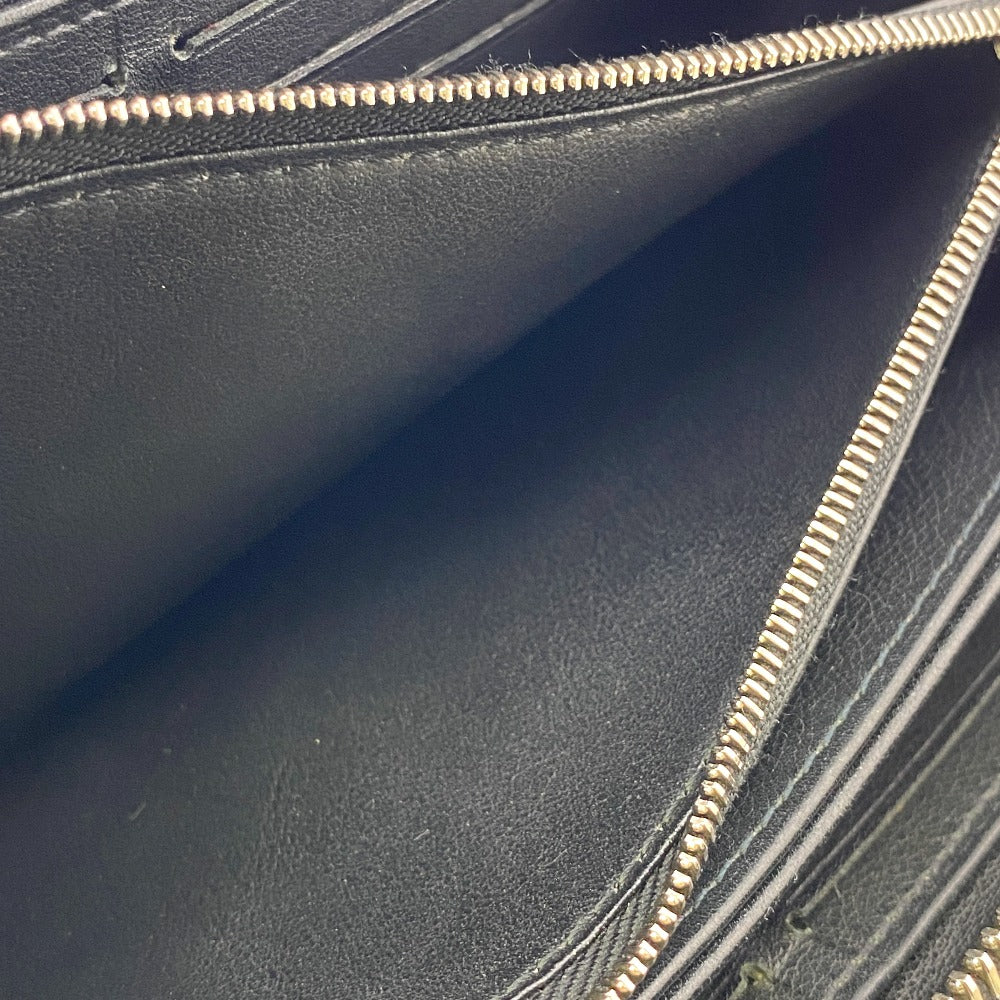 LOUIS VUITTON Long Wallet Purse M61867 Calfskin black Zip Around Calf Black Mahina Zippy wallet Women(Unisex) Used Authentic