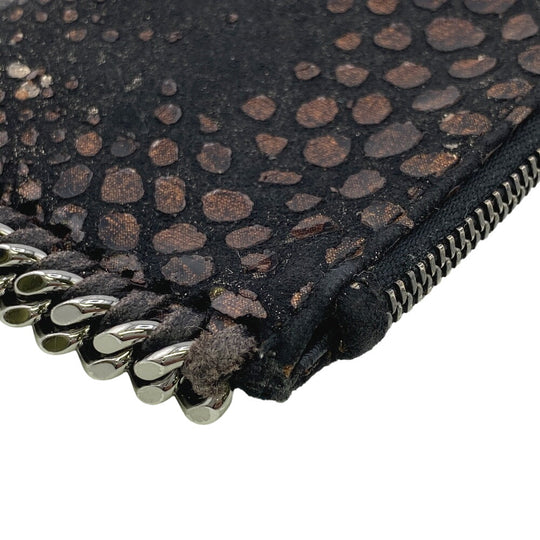 Stella McCartney Coin case polyester black Falabella Women Used Authentic