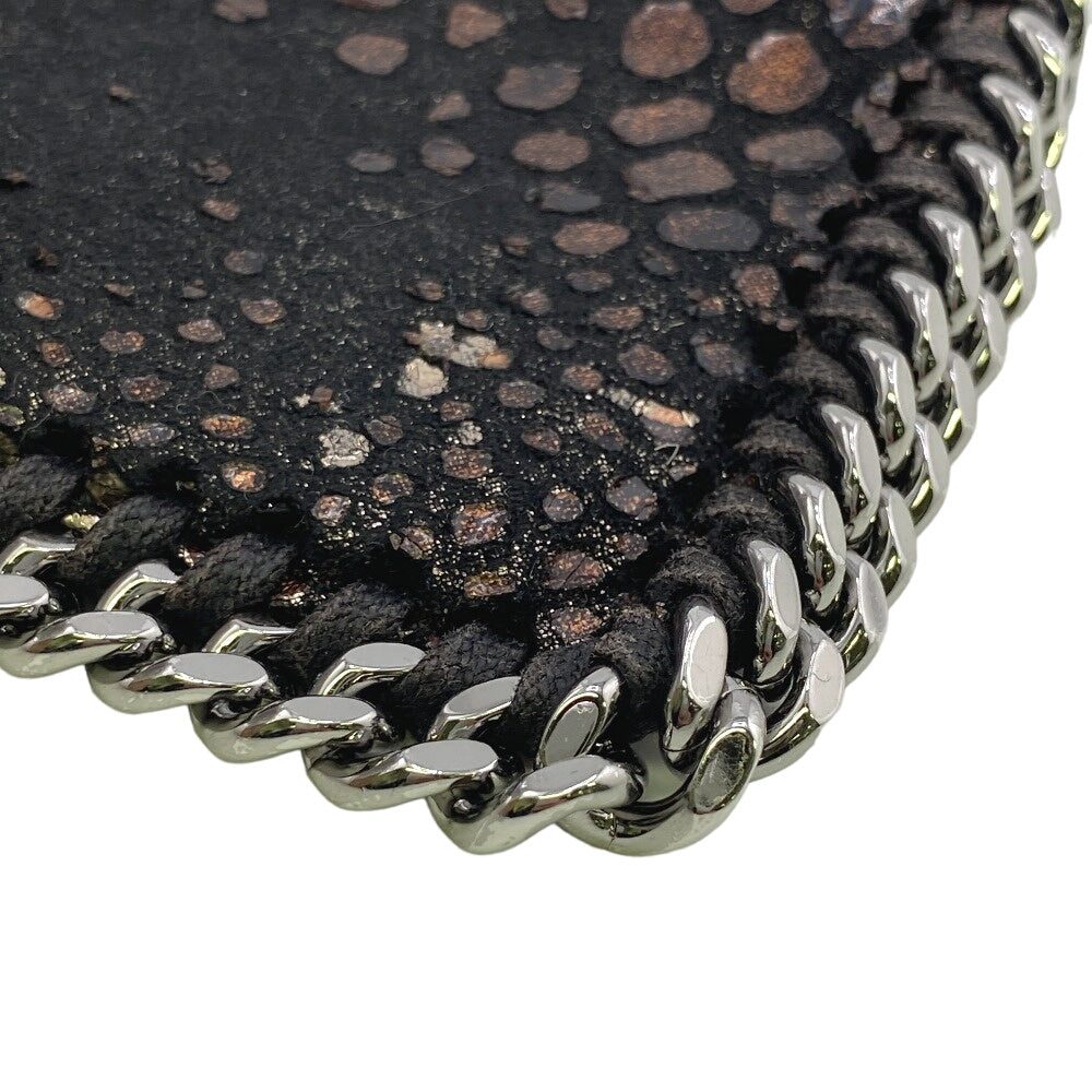 Stella McCartney Coin case polyester black Falabella Women Used Authentic