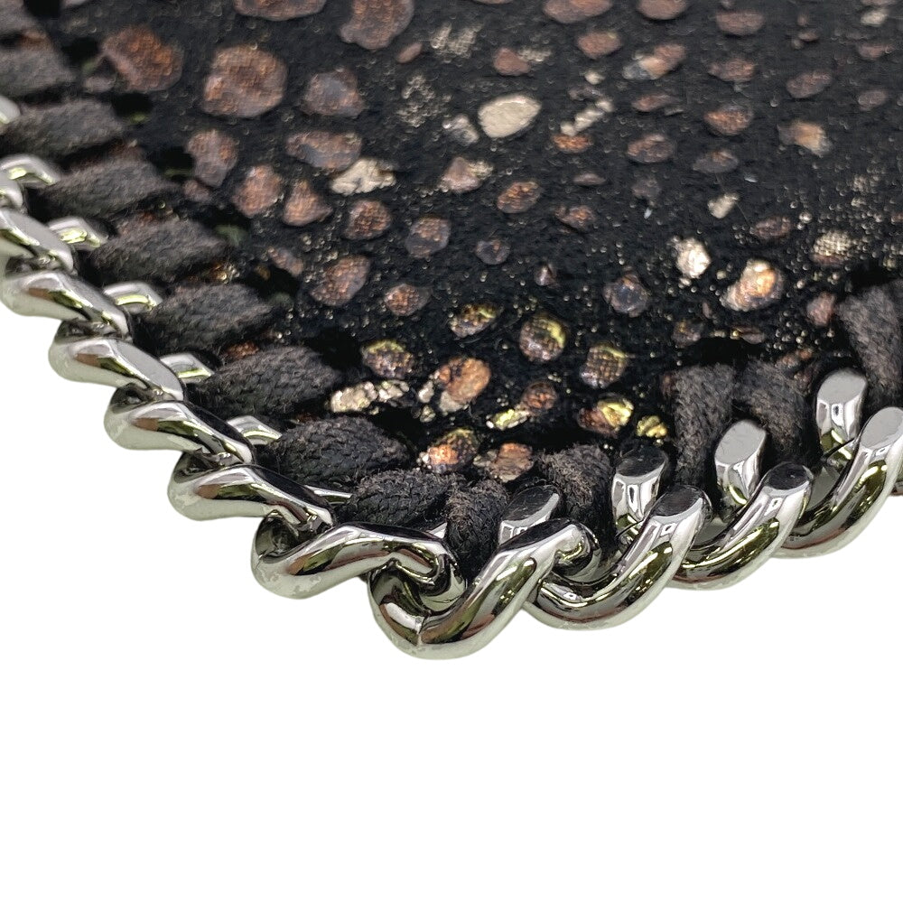 Stella McCartney Coin case polyester black Falabella Women Used Authentic
