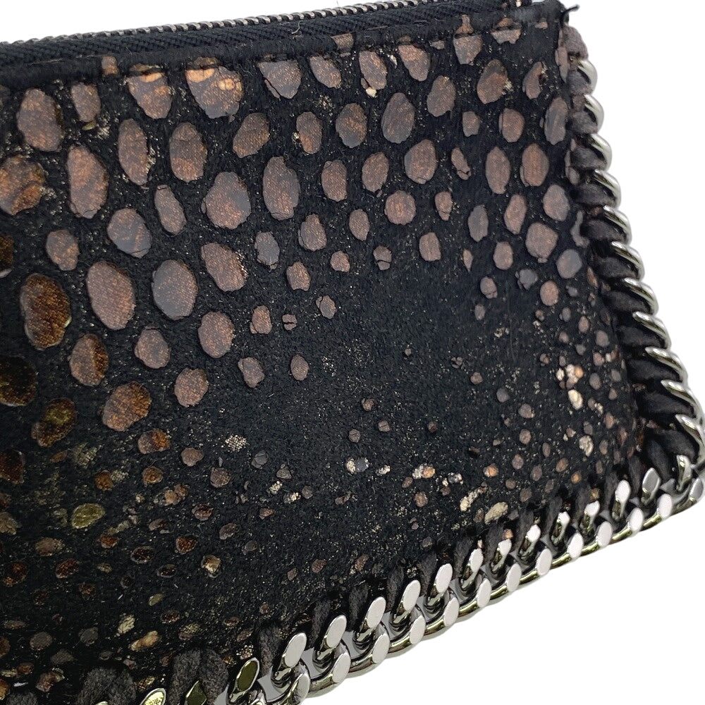 Stella McCartney Coin case polyester black Falabella Women Used Authentic