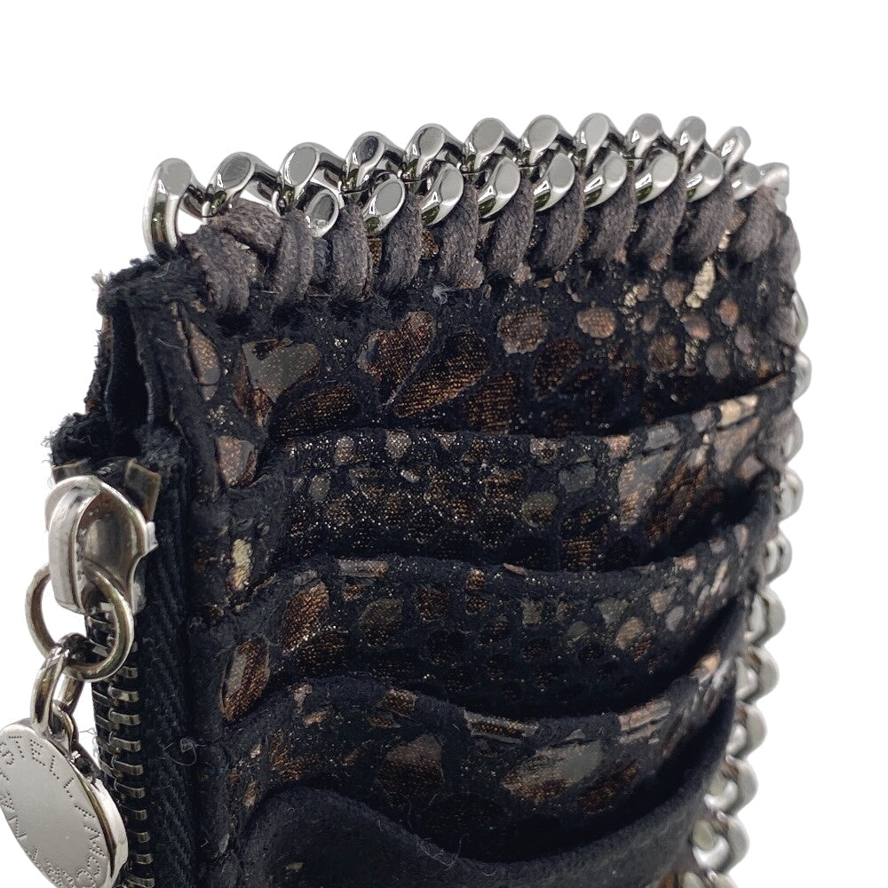 Stella McCartney Coin case polyester black Falabella Women Used Authentic