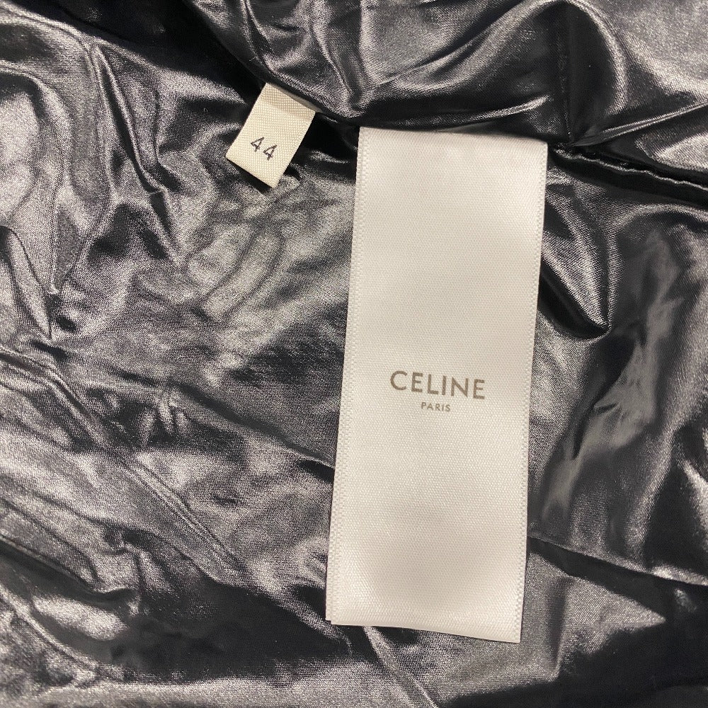 CELINE Nylon jacket 2W537260Q Nylon black 44 22Stainless Steel Zebra look loose cut jacket mens 44 Used Authentic