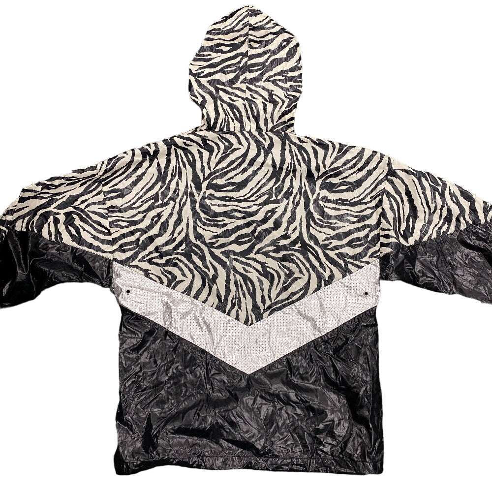 CELINE Nylon jacket 2W537260Q Nylon black 44 22Stainless Steel Zebra look loose cut jacket mens 44 Used Authentic