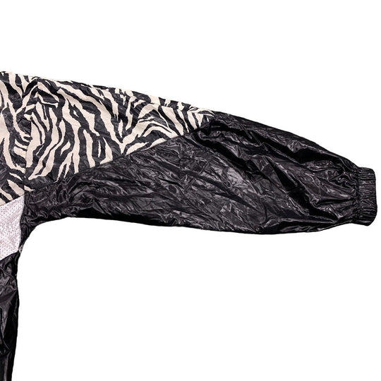 CELINE Nylon jacket 2W537260Q Nylon black 44 22Stainless Steel Zebra look loose cut jacket mens 44 Used Authentic