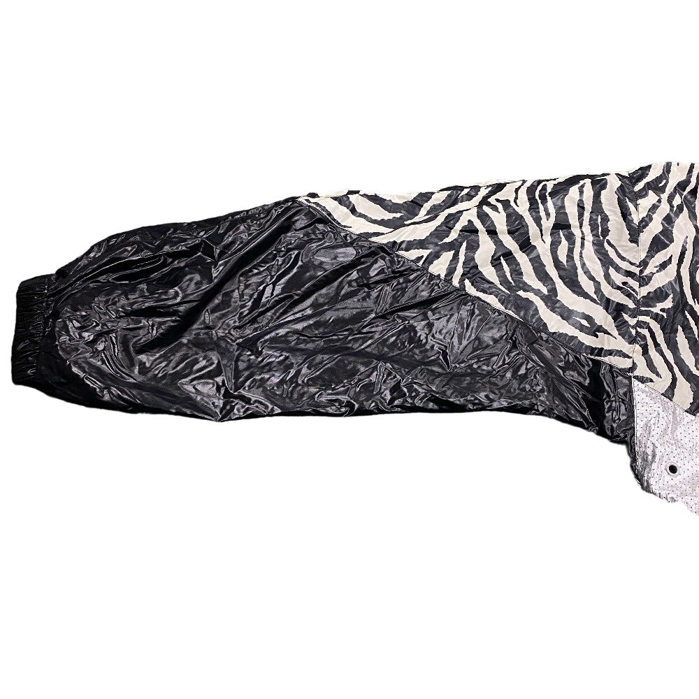 CELINE Nylon jacket 2W537260Q Nylon black 44 22Stainless Steel Zebra look loose cut jacket mens 44 Used Authentic