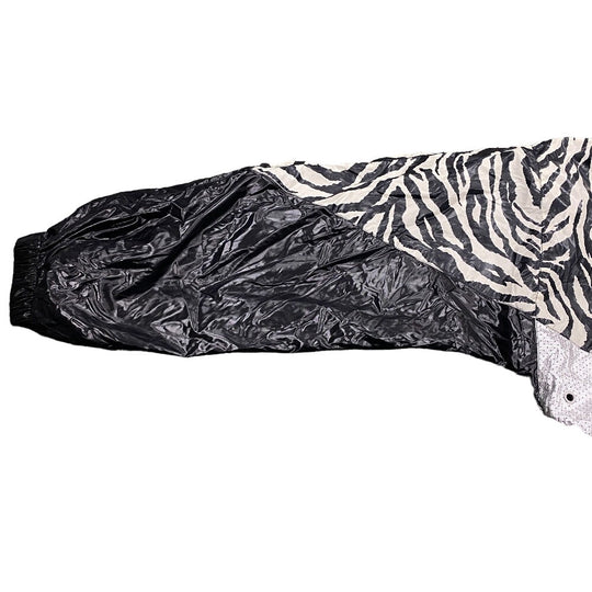 CELINE Nylon jacket 2W537260Q Nylon black 44 22Stainless Steel Zebra look loose cut jacket mens 44 Used Authentic