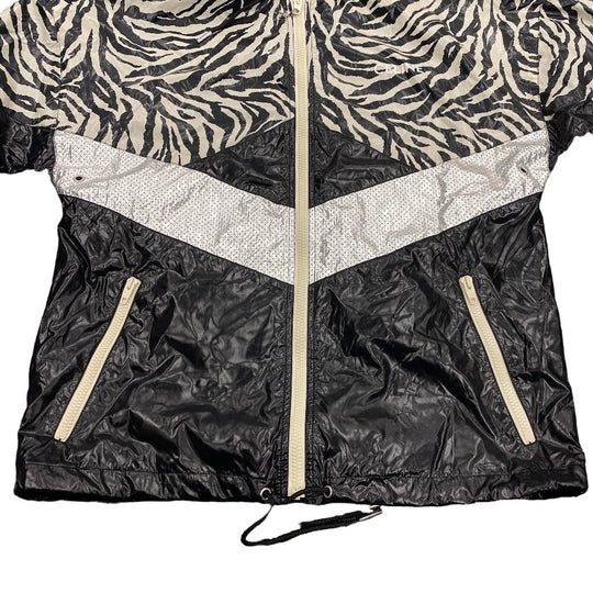 CELINE Nylon jacket 2W537260Q Nylon black 44 22Stainless Steel Zebra look loose cut jacket mens 44 Used Authentic