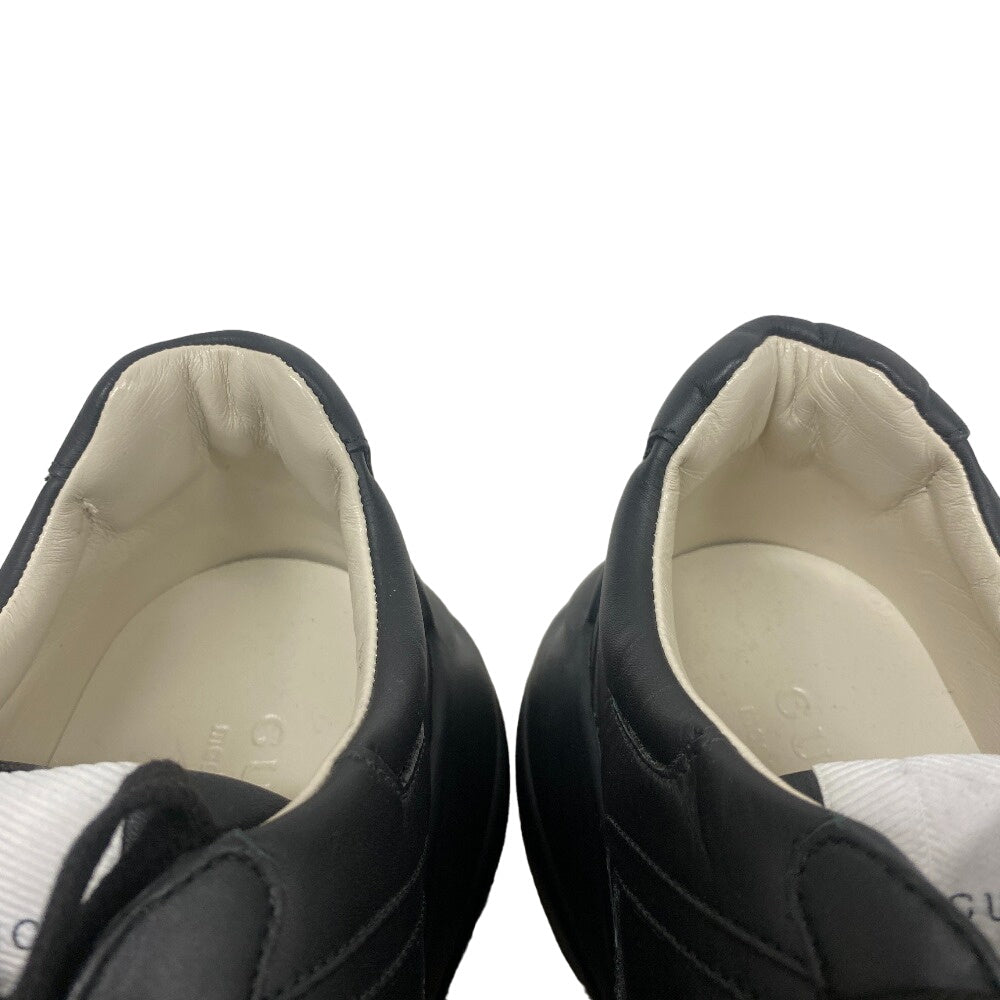 GUCCI sneakers 548635 leather black Ryton mens 9 Used Authentic