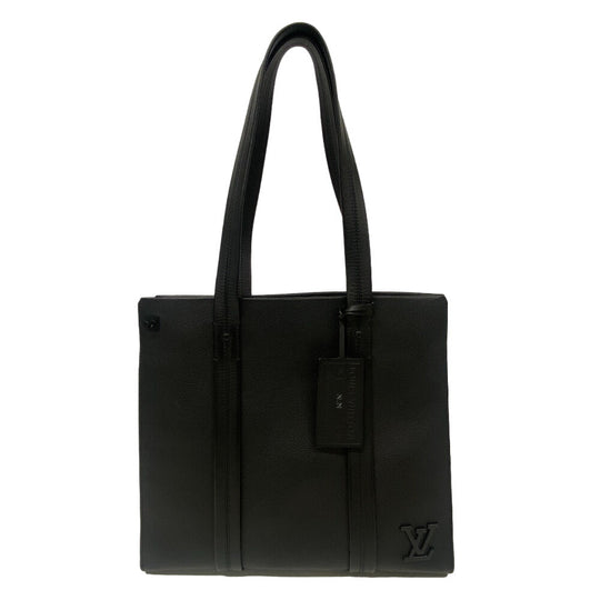 LOUIS VUITTON Tote Bag M57308 leather black LV Aerogram mens Used Authentic