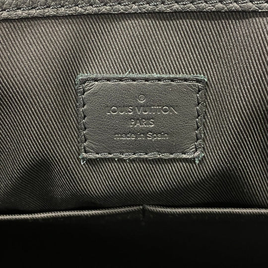 LOUIS VUITTON Tote Bag M57308 leather black LV Aerogram mens Used Authentic