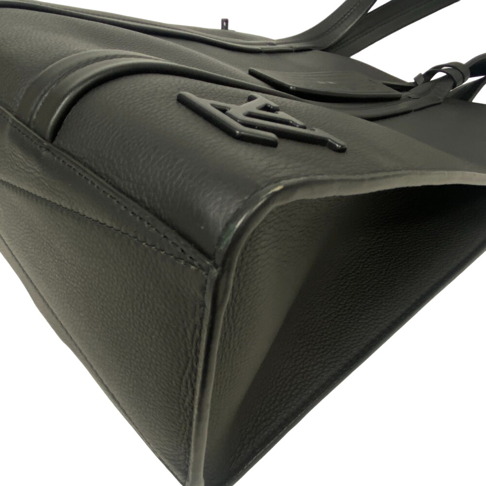 LOUIS VUITTON Tote Bag M57308 leather black LV Aerogram mens Used Authentic