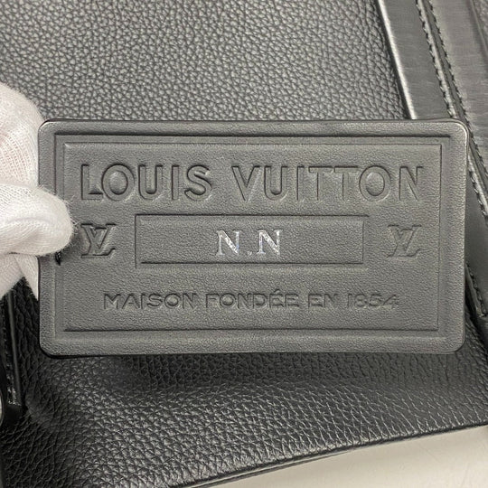 LOUIS VUITTON Tote Bag M57308 leather black LV Aerogram mens Used Authentic