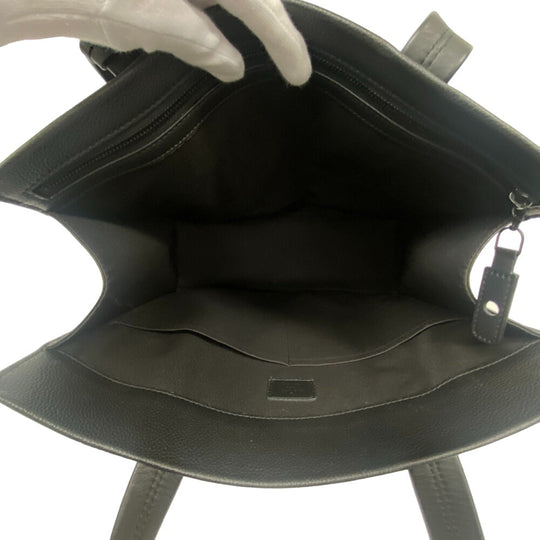 LOUIS VUITTON Tote Bag M57308 leather black LV Aerogram mens Used Authentic