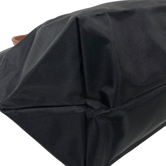 Longchamp Handbag 1623-089 Nylon, Leather black Women Used Authentic