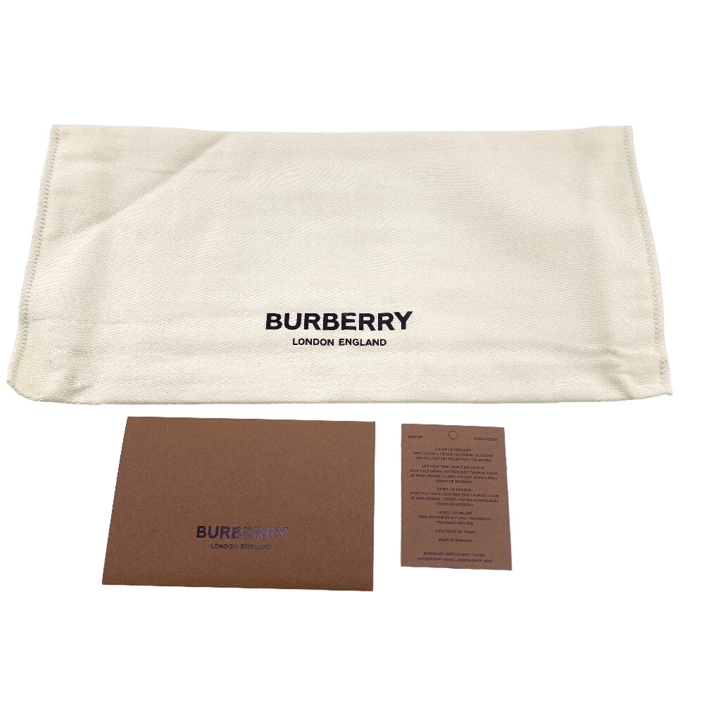 THOMAS BURBERRY Long Wallet Purse 8026108 leather black flap check HALTON EV Women Used Authentic